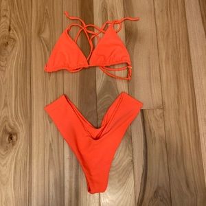 Skatie bikini - orange rib
